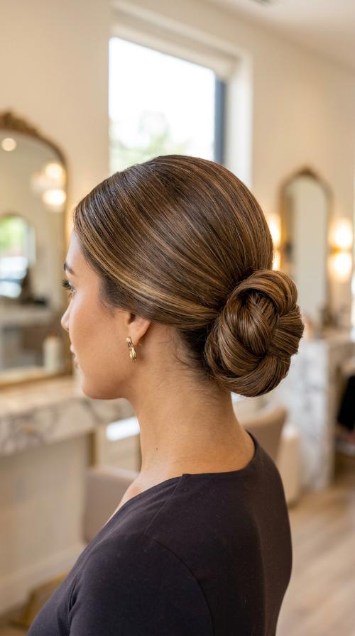 Low Sleek Chignon