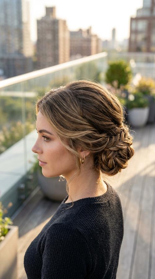 Low Slicked Chignon