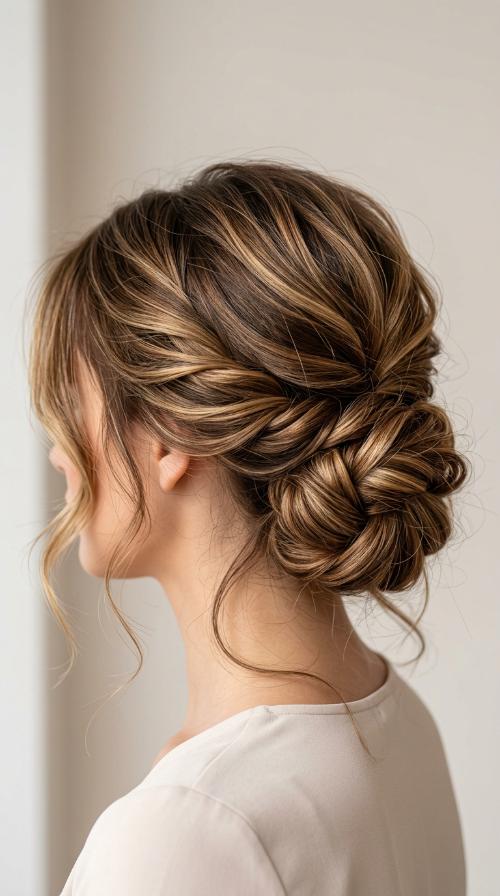Low Twisted Chignon