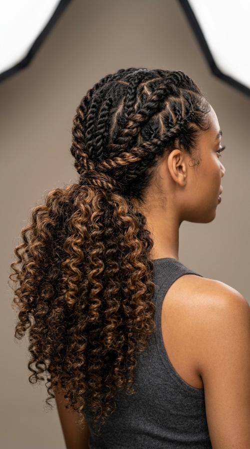Low Twisted Ponytail