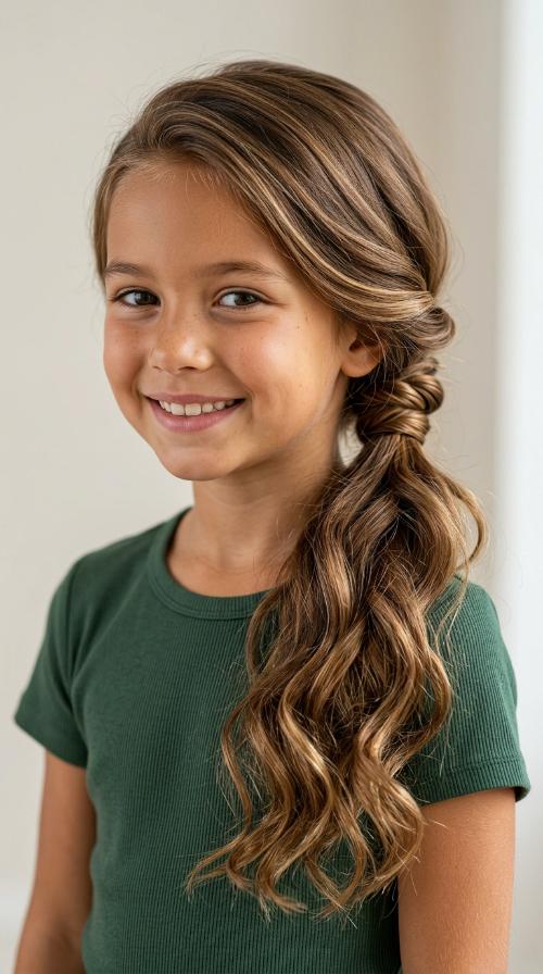 Low Twisted Ponytail