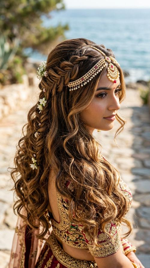 Matha Patti Traditional Open Hair