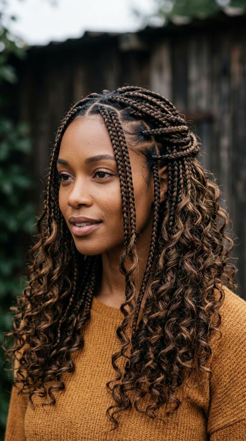 Medium Box Braids