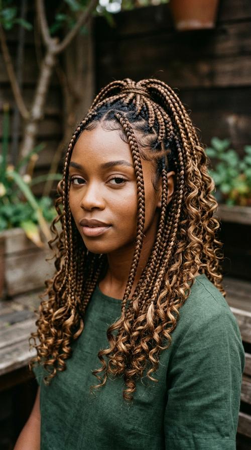 Medium Box Braids
