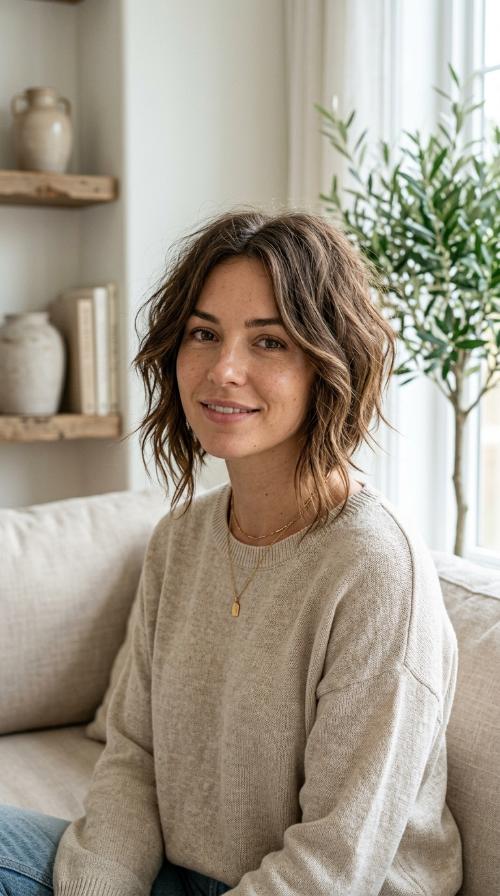 Messy Bedhead Inverted Bob