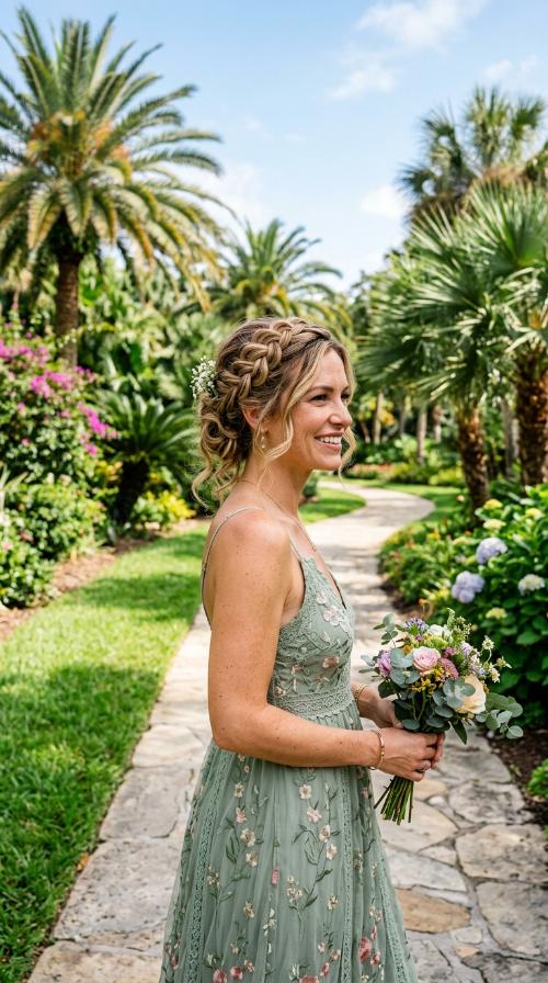 Messy Boho Halo Braid