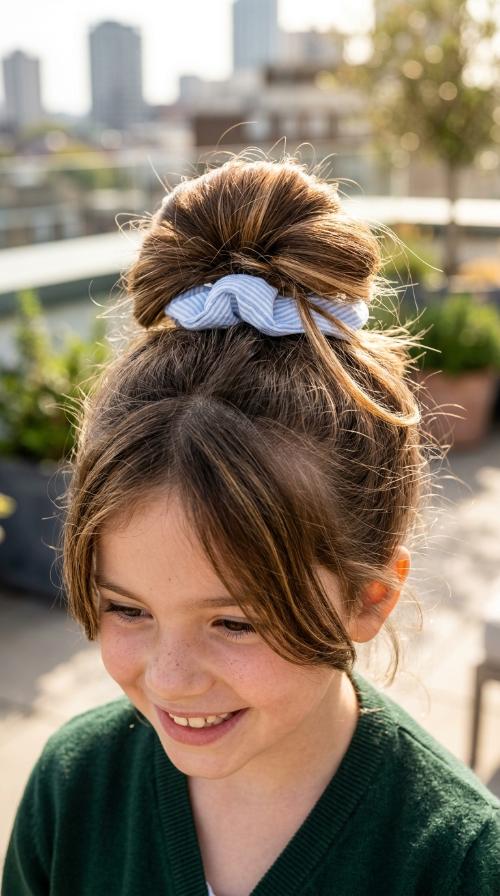 Messy Bun with a Scrunchie