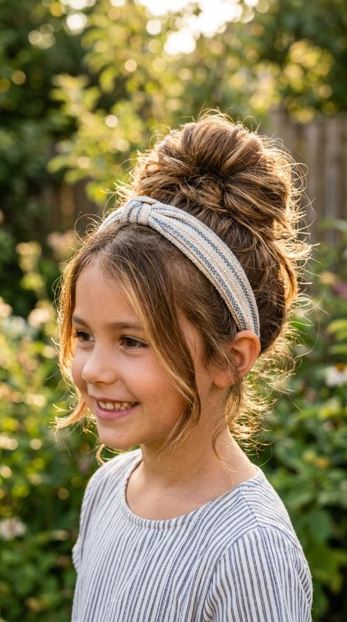 Messy Bun with Headband