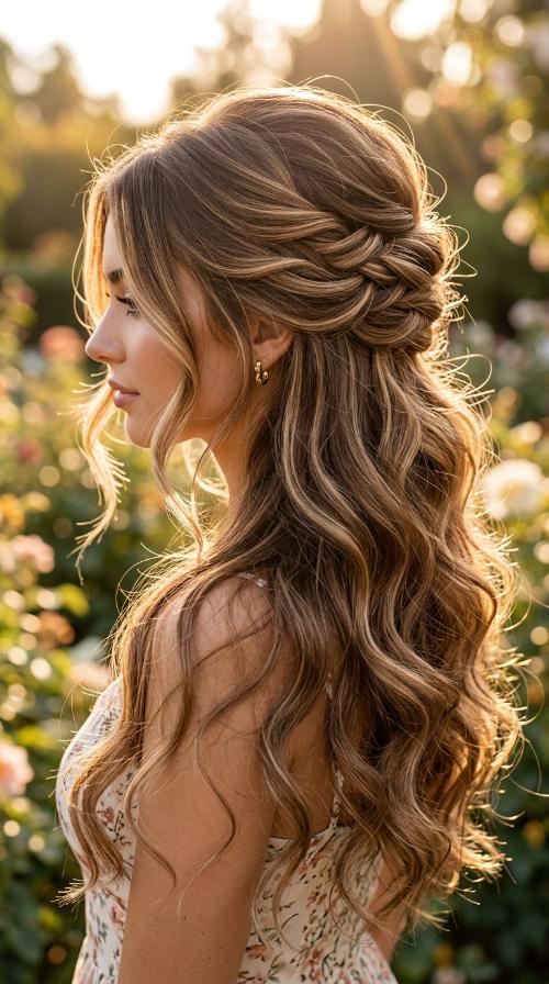 Messy French Twist with Tendrils