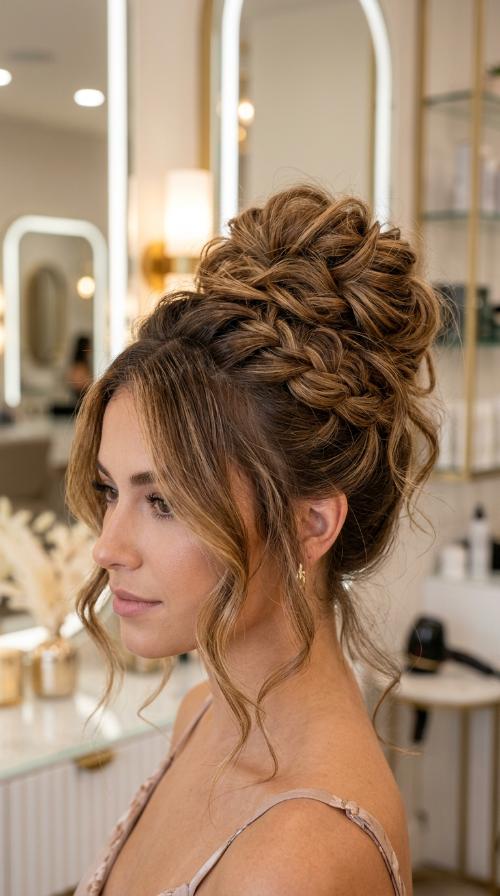 Messy High Bun