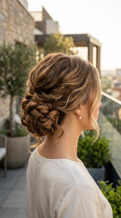 Messy Low Chignon
