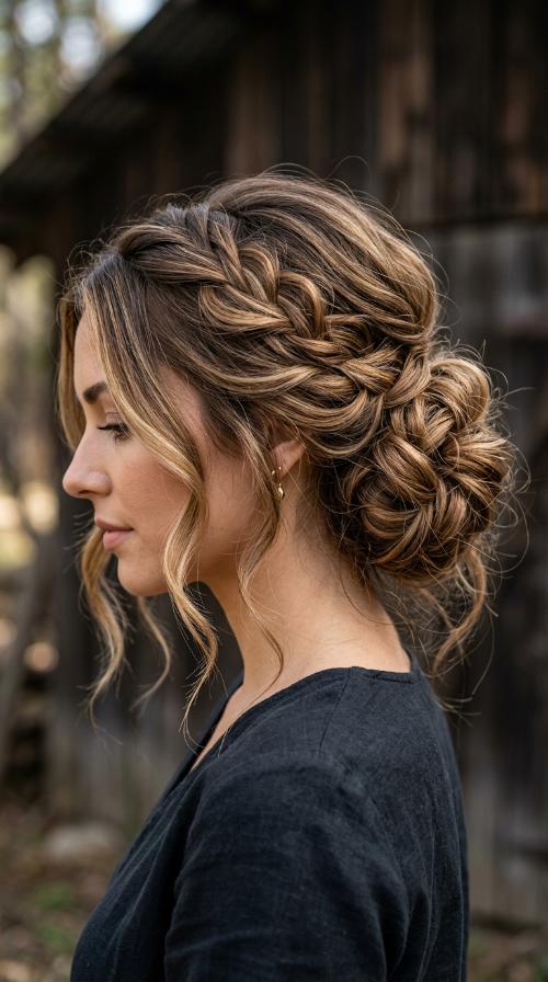 Messy Low Chignon