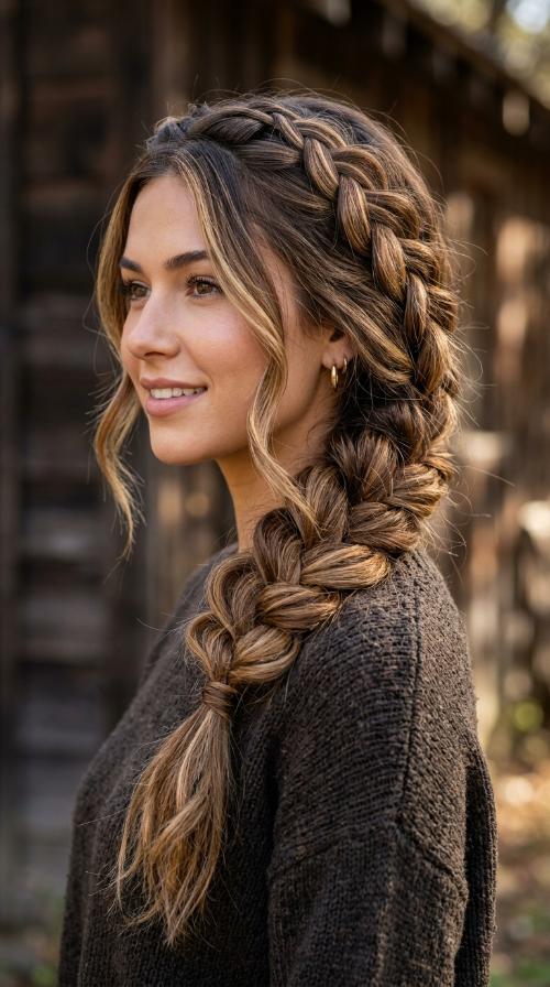 Messy Side Braid