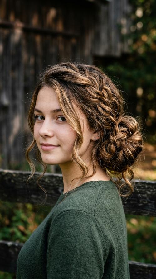 Messy Side Bun