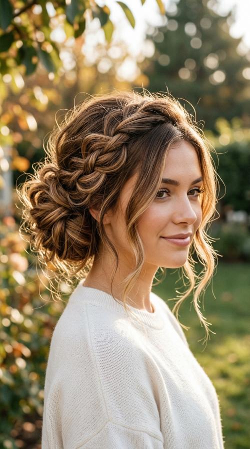 Messy Side Bun