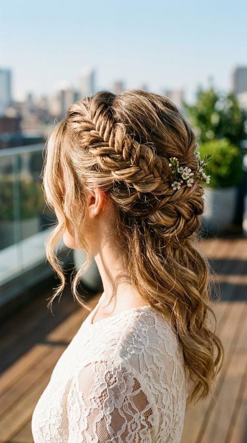 Messy Twisted Fishtail Crown