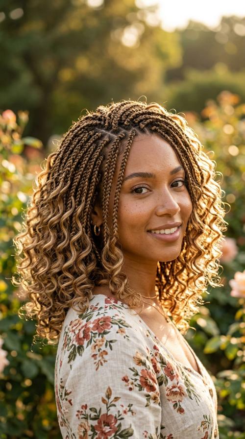 Micro Box Braid Bob