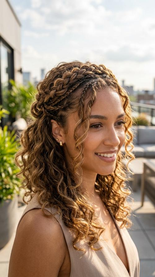 Micro-Braid Crown (No Extensions)