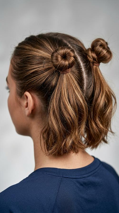 Micro Space Bun Pigtails