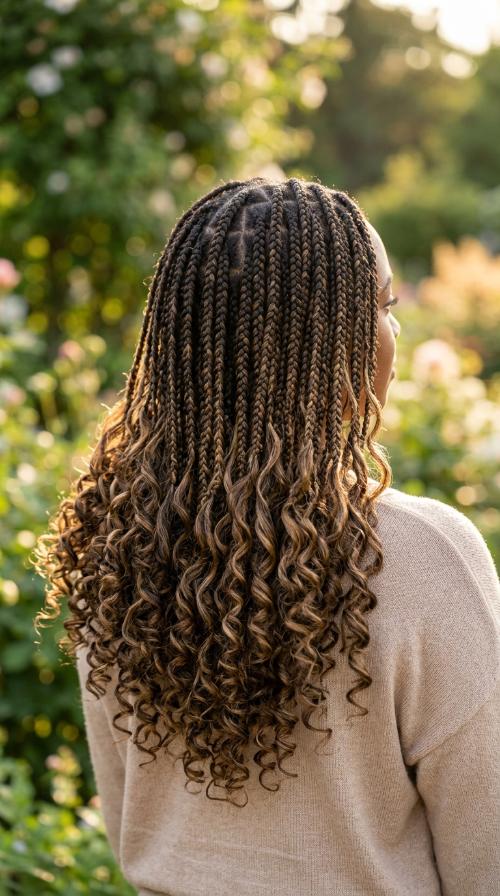 Mid-Back Knotless Braids
