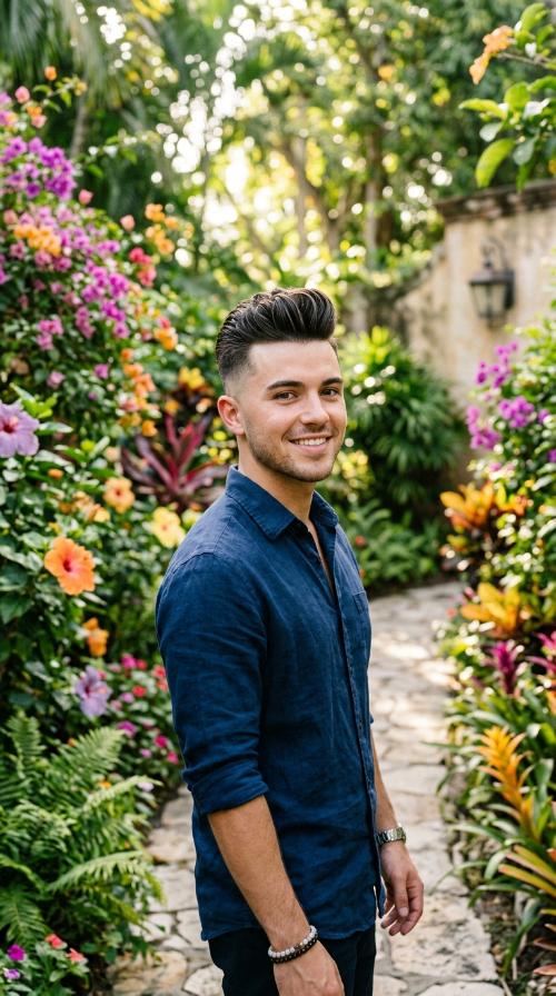 Mid Fade Pompadour