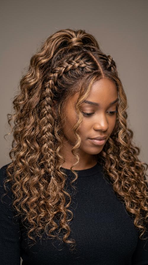 Middle-Part Lace Frontal
