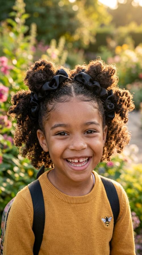 Mini Puffs with Silk Scrunchies
