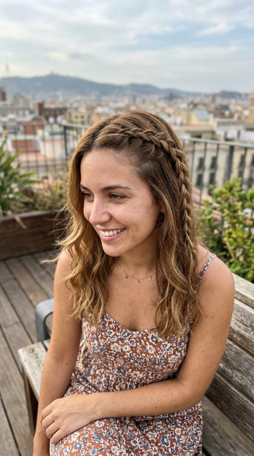 Mini Side French Braid Accent