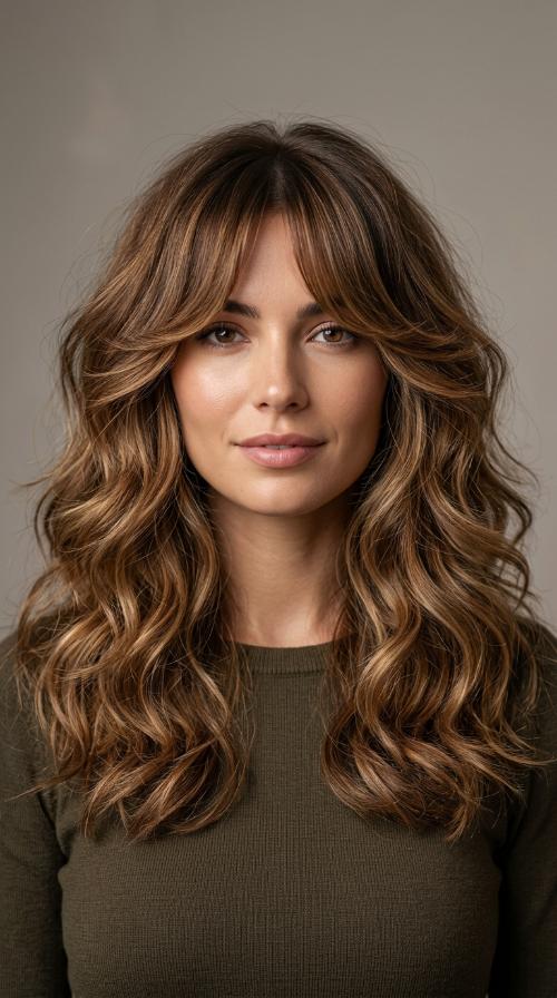 Modern Shag with Curtain Bangs