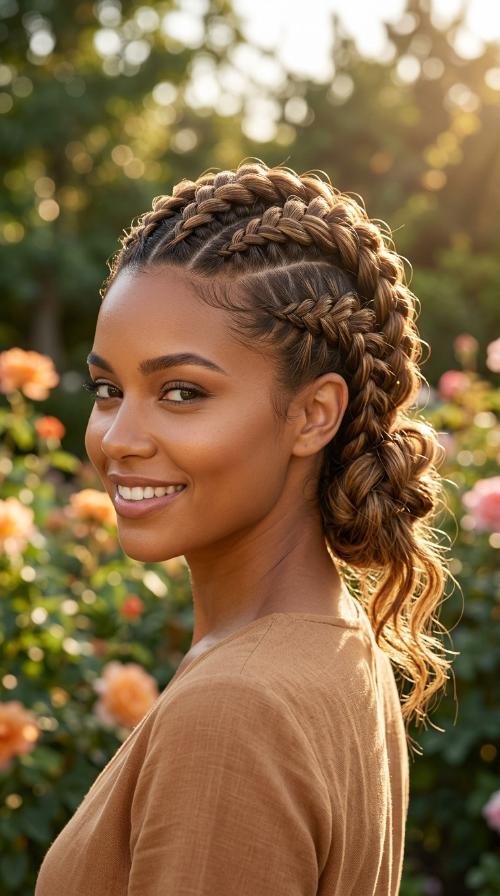Mohawk Braided Updo