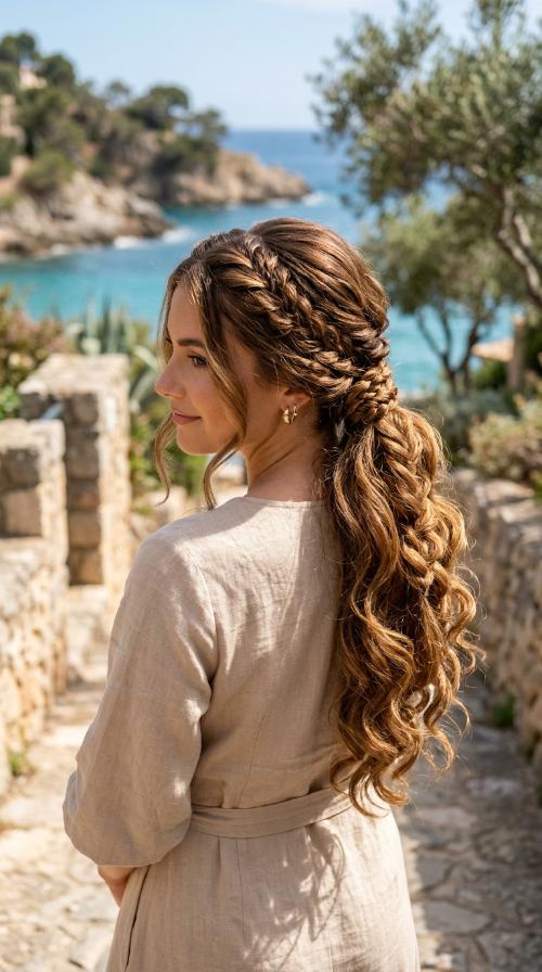 Multi-Braid Low Ponytail