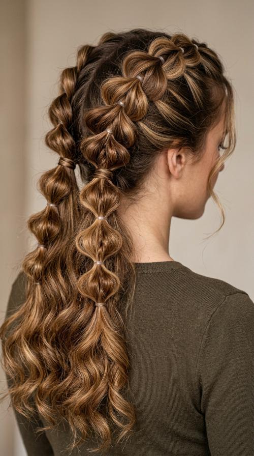 Multi-Sectioned Bubble Braids