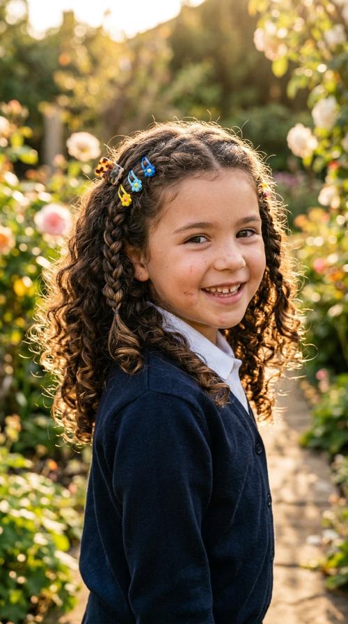 Natural Curls with Clips