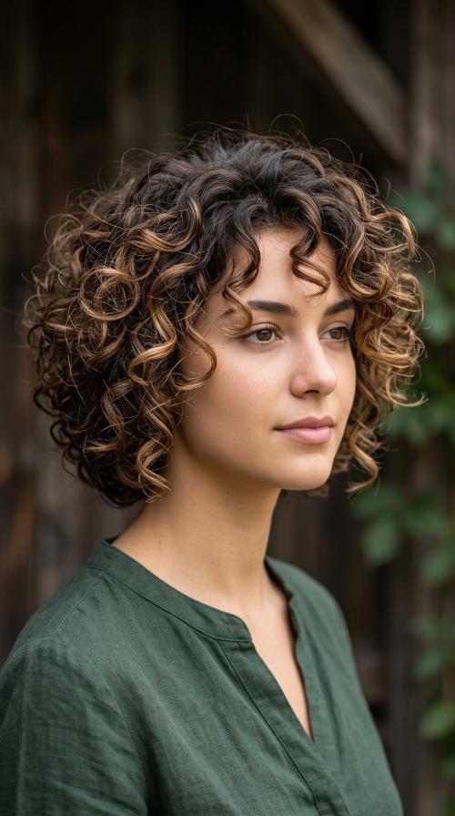 Naturally Curled Pixie