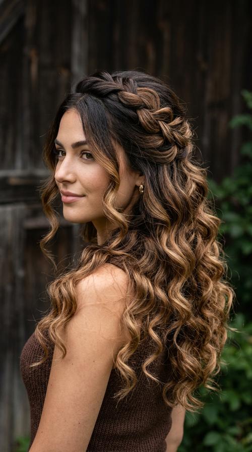 Ombre Chocolate Brown Waves