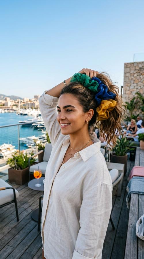 Oversized Organza Scrunchies