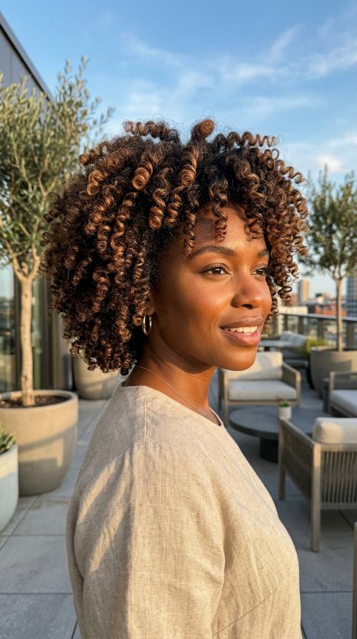 Perm Rod Set on Short Hair