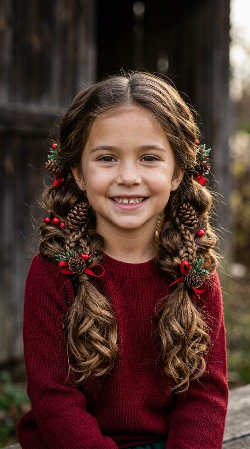 Pine Cone Low Pigtails