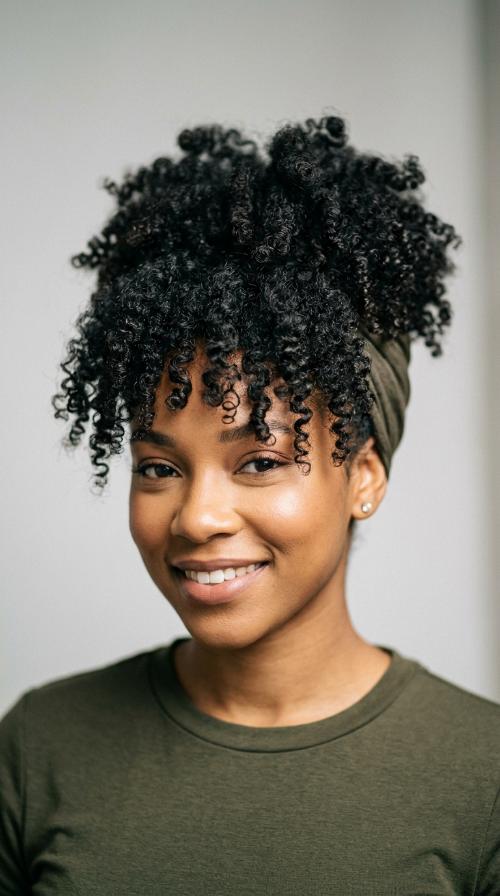 Pineapple Style for Short Hair