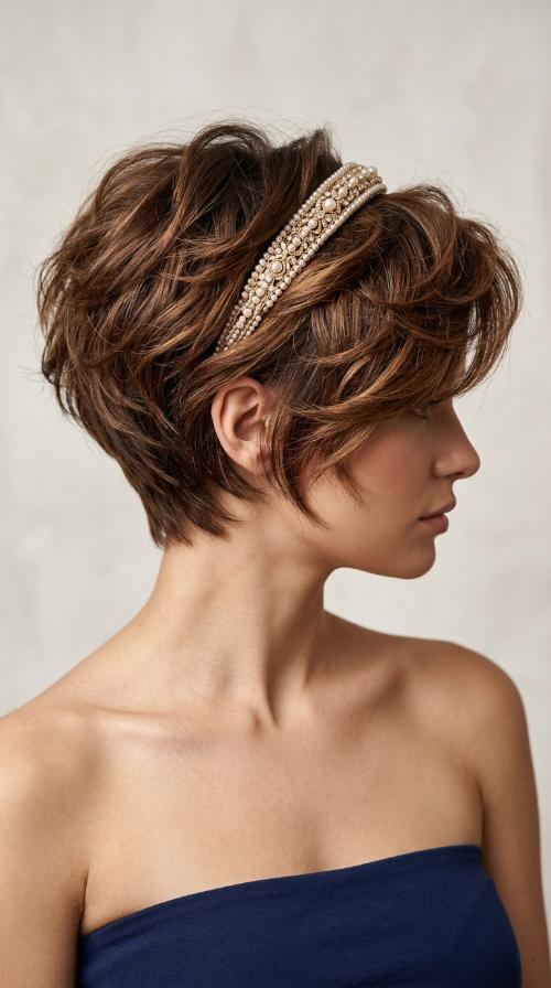 Pixie Cut with Statement Headband