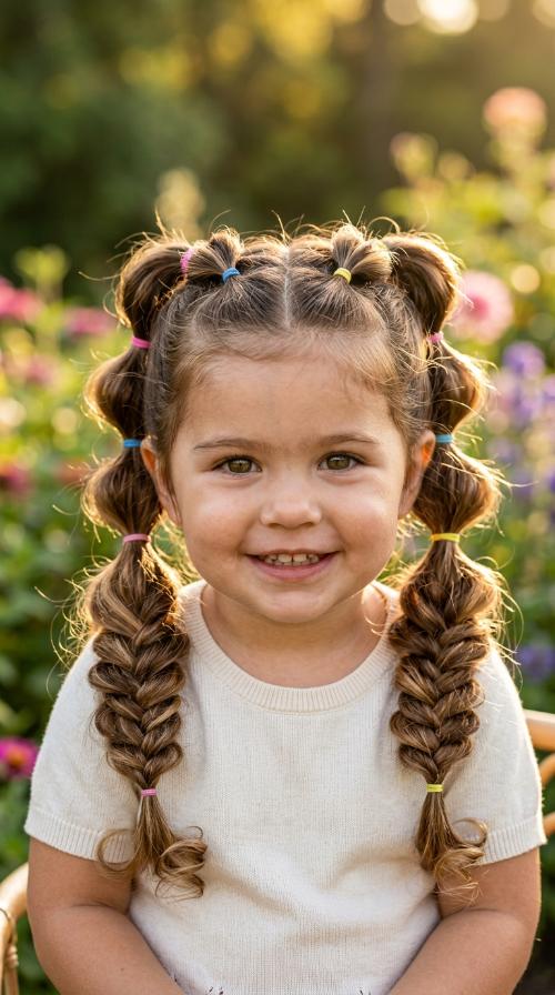 Playful Bubble Braids
