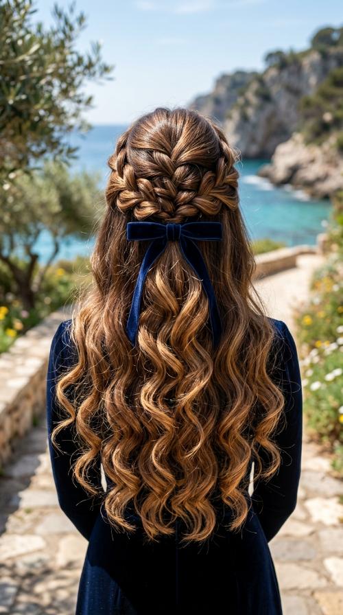 Polished Half-Up Ribbon Style