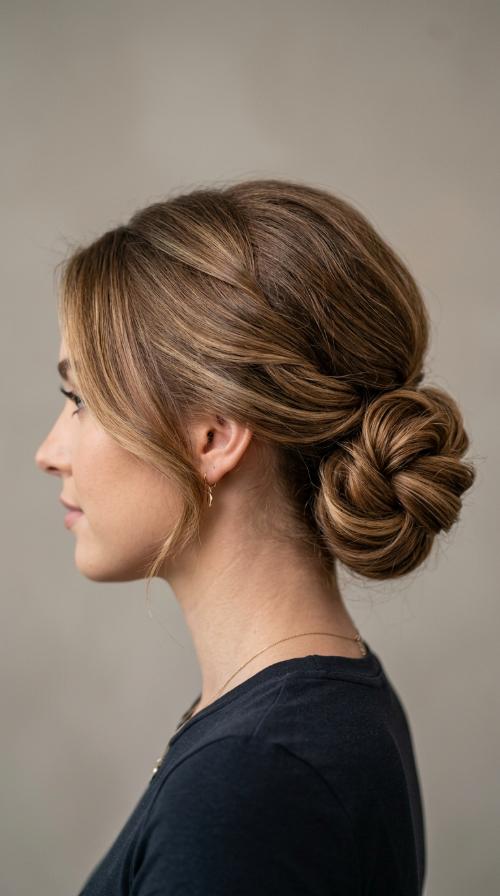 Polished Low Bun