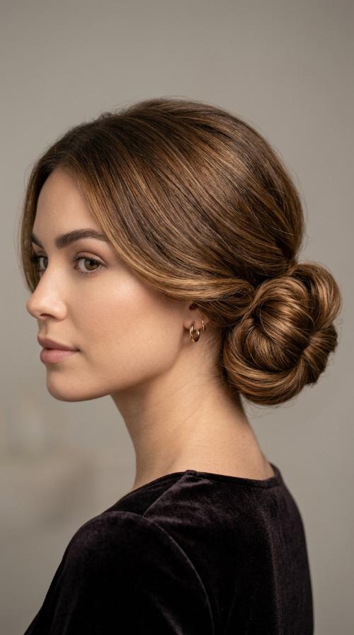 Polished Low Bun