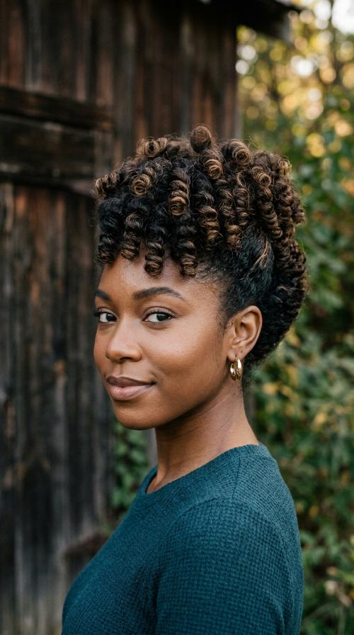 Poodle Updo with Flexi-Rods