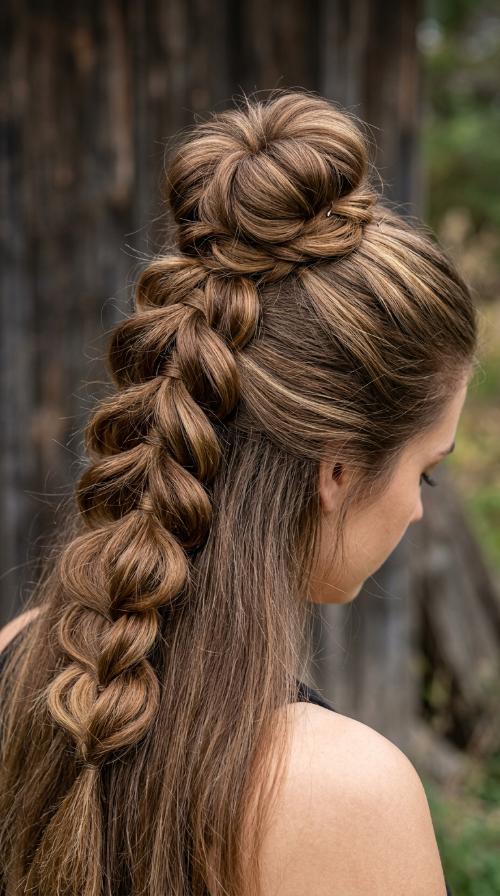 Pull-Through Braid Bun