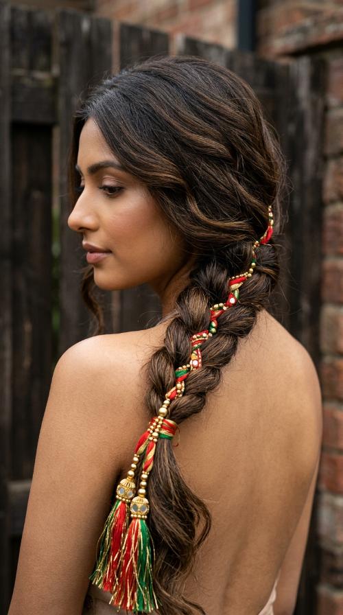 Punjabi Paranda Braid