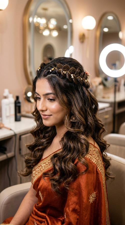 Punjabi Paranda Front Braids