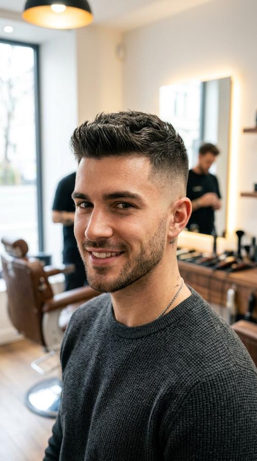 Razor-Fade Buzz Cut
