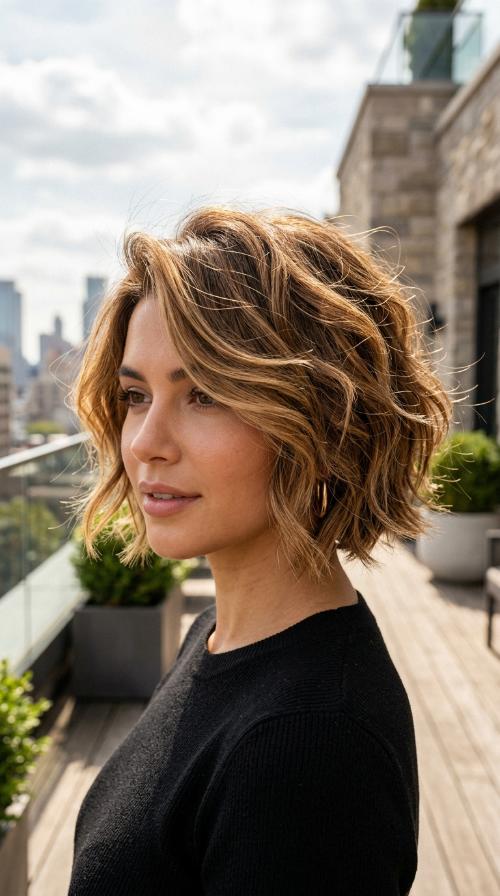 Razored Bob with Wispy Ends